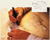 Man Creating Technical Drawing